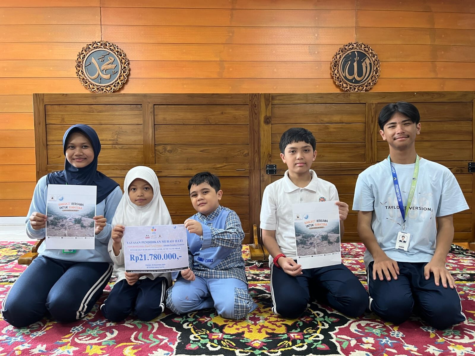 Yayasan MATAIN Salurkan Amanah Donasi Murid Yayasan Pendidikan Murah Hati untuk Sumatera